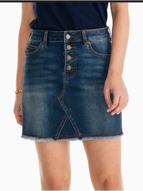 Southern Tide Blue Denim Skirt